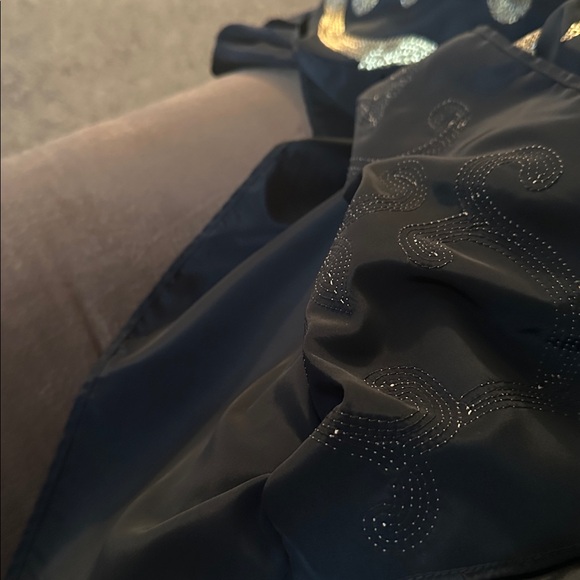 CHICOS Black and Gold Embroidered Kaftan - Picture 4 of 4